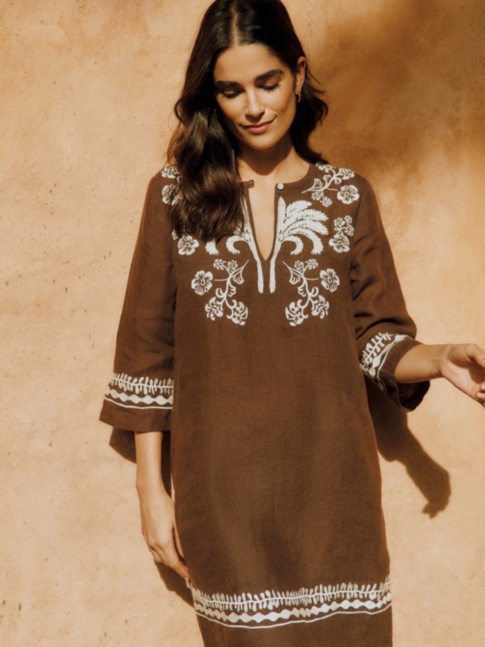 J. McLaughlin Ubud Embroidered Dress